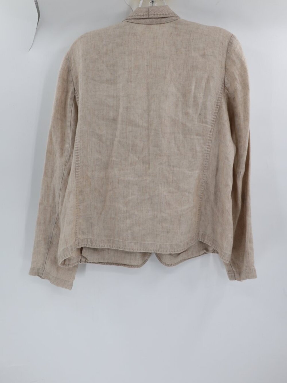 Eileen fisher Blazer Womens medium one Button Single Breasted Linen blend pocket - Picture 6 of 12